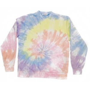 NWT Brown Dyed Girl Pastel Crew Neck